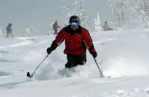Skier with disability